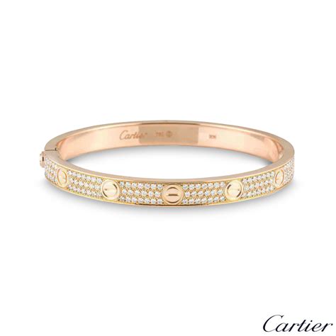 cartier bracelet with diamond|cartier bracelet full diamond.